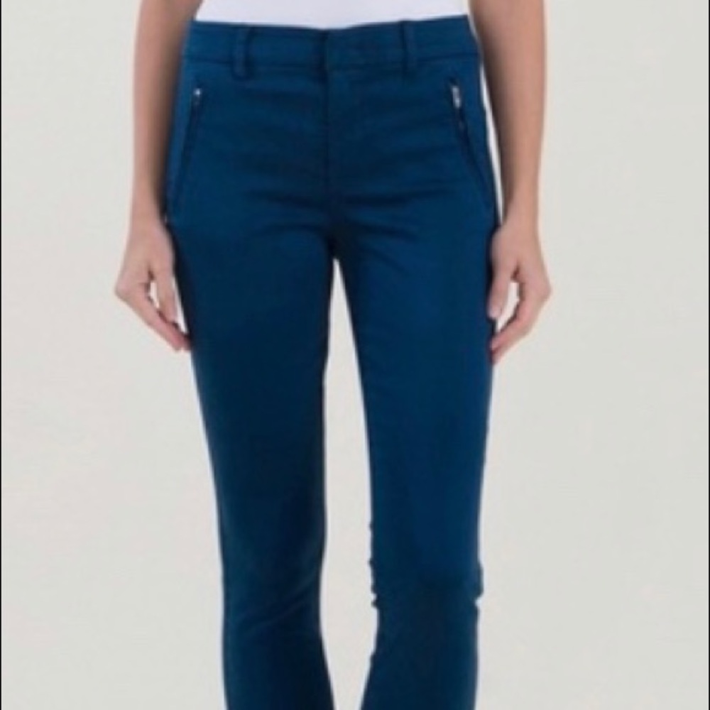 Level 99 Navy Blue Francis Straight Leg Pant 27